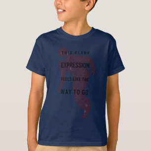 Den pråliga silhouetten för citationstecken "för t shirt