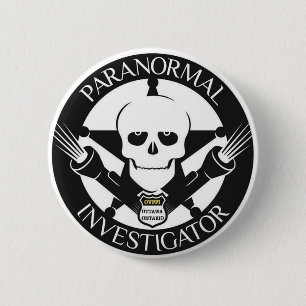 Den Pranormal utredaren knäppas emblem Knapp