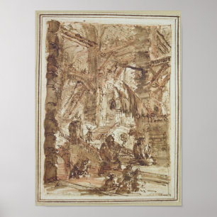 Den Preparatory teckningen för pläterar numrerar Poster