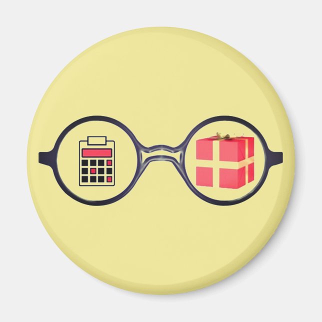 "Den presenterade revisorns Logotyp" Magnet (Framsidan)