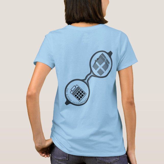 "Den presenterade revisorns Logotyp" Tee (Baksida)