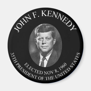 Den presidents- JOHN F. KENNEDY MYNTAR Magnet