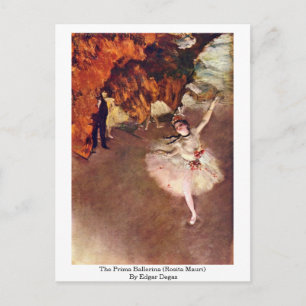 Den prima ballerinan (Rosita Mauri) av Edgar Degas Vykort