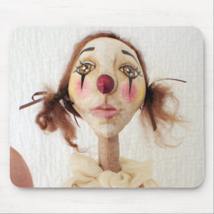 Den primitiva clownmusen för Folk konst vadderar Musmatta