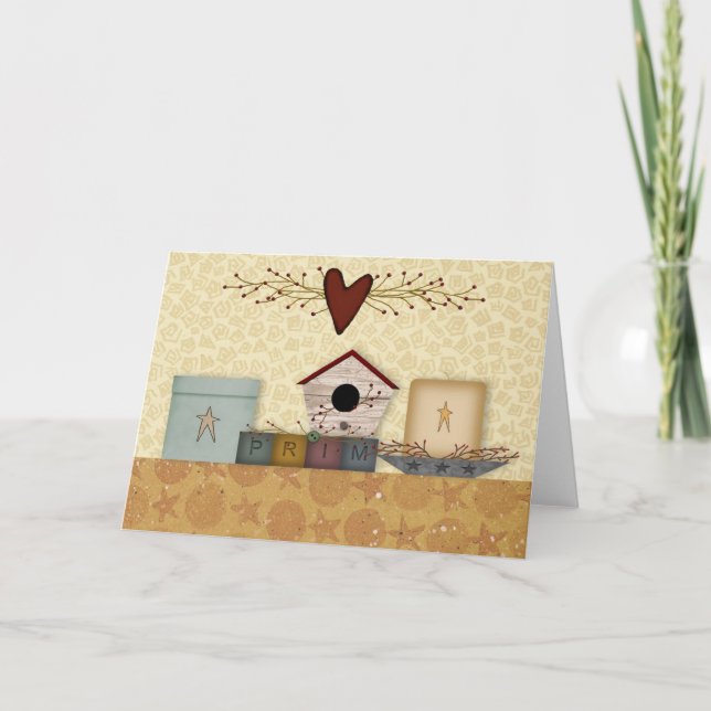 Den primitiva samlingen noterar kortet kort (Framsida)