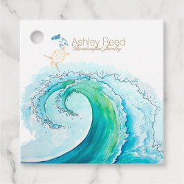 Den prisa märkrn Turtle Ocean Inspired Jewelry Gåvor Etiketter