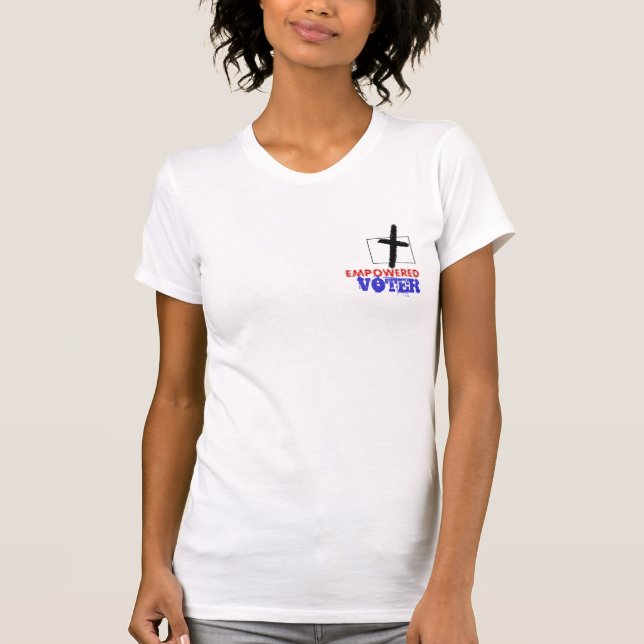 Den Pro livväljaredam tshirt bemyndigade väljaren Tee Shirt (Framsida)