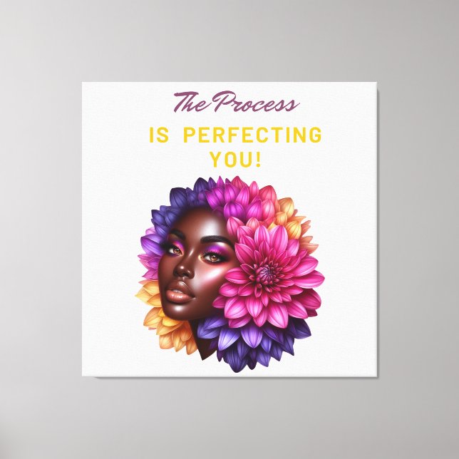 Den Processaa är perfekt! Canvastryck (Framsida)