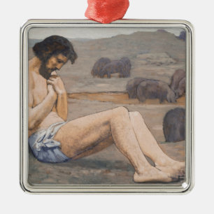 Den Prodigal sonen, C. 1879 (olja på linne) Julgransprydnad Metall