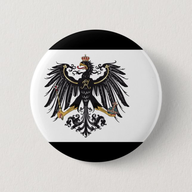 Den Prussian flagga knäppas Knapp (Framsida)