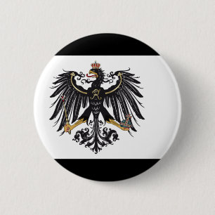 Den Prussian flagga knäppas Knapp