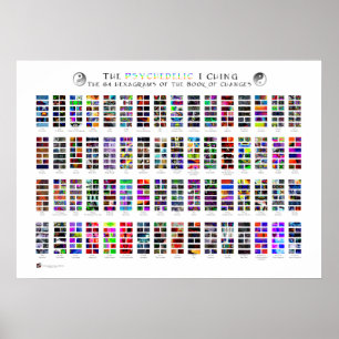 Den Psychedelic affischen för I Ching Poster