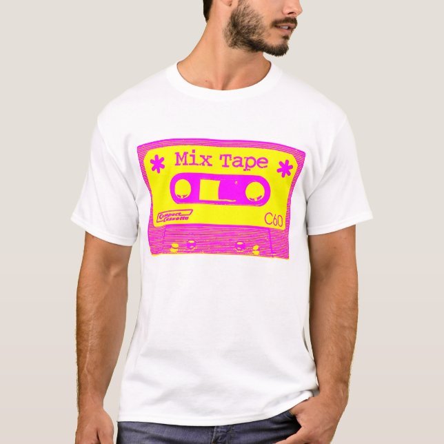 Den Psychedelic blandningen tejpar - magenta och T Shirt (Framsida)