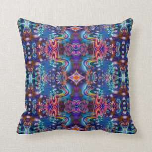 Den Psychedelic fractalen kudder designen R5K4A Kudde