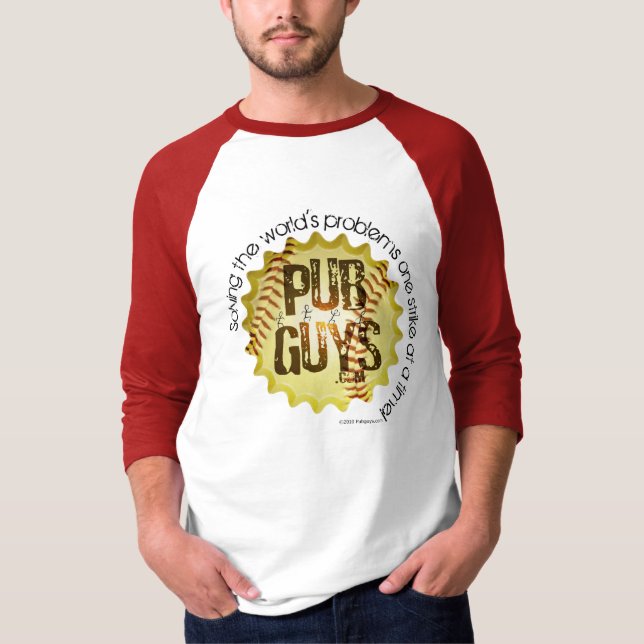 Den PubGuys kärlekbaseballet T-shirt (Framsida)