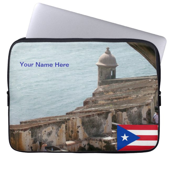 Den Puerto Rico bärbar dator hänger lös Laptop Sleeve (Framsidan)