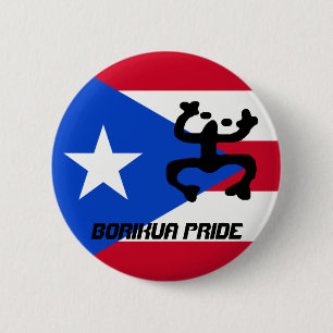 Den Puerto Rico flagga & Coqui knäppas Knapp