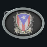 Den Puerto Rico flagga - skydda vapenskölden<br><div class="desc">Red ut Puerto Rican sjunker på en skydda</div>