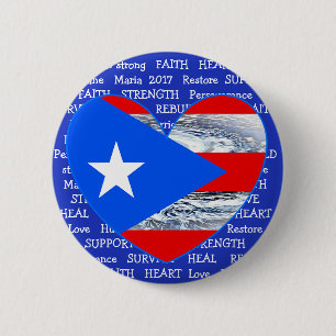 Den Puerto Rico flaggaorkanen Maria 2017 knäppas Knapp