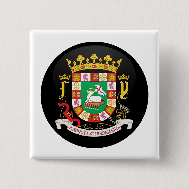 Den Puerto Rico vapenskölden specificerar Knapp (Framsida)