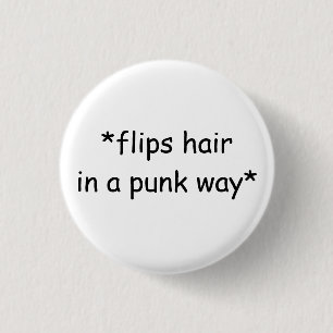 Den Punk hårflipen knäppas Knapp