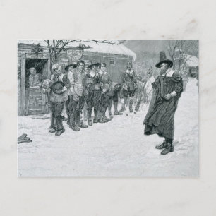 Den puritanska guvernören vykort