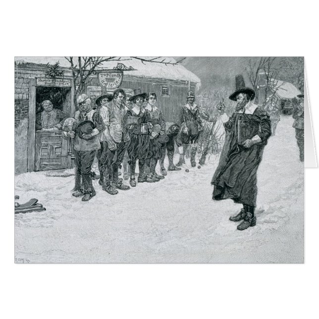 Den puritanska regulatorn hälsningskort (Framsidan Horizontal)