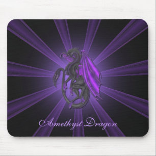 Den purpurfärgade Amethyst drakemusen vadderar Musmatta
