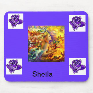 den purpurfärgade ängelmusen vadderar musmatta