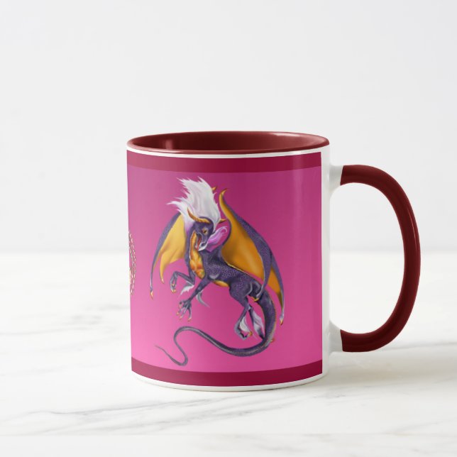 Den purpurfärgade drakemuggen mugg (Höger)