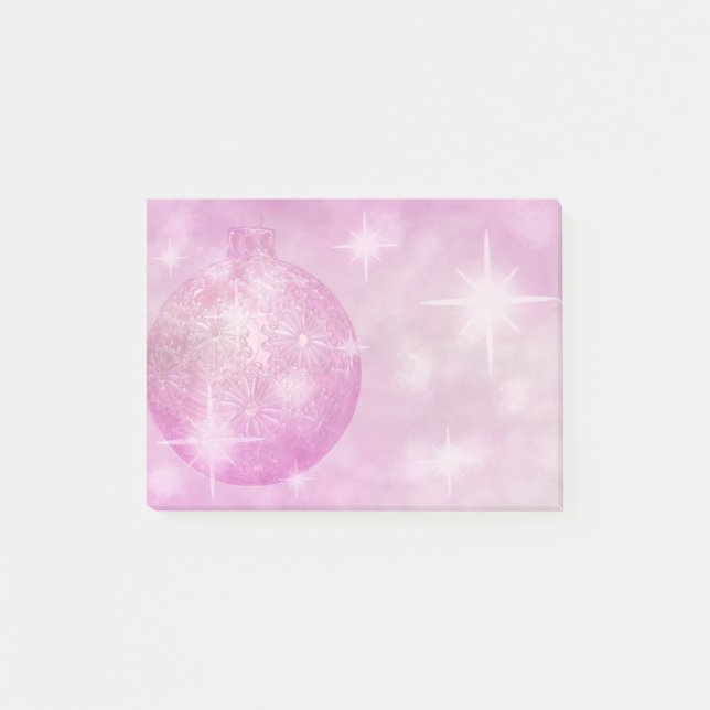 Den purpurfärgade julprydnaden Postar-it® noterar Post-it Block (Framsida)