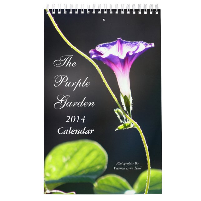 Den purpurfärgade trädgården 2014 kalender (Omslag)