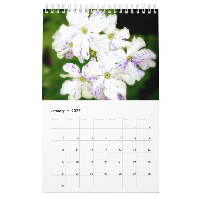 Den purpurfärgade trädgården 2015 kalender (Jan 2027)