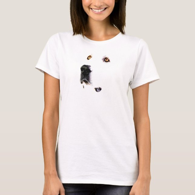 Den Pyrenees stirrandet. bekläda den kvinnliga T Shirt (Framsida)