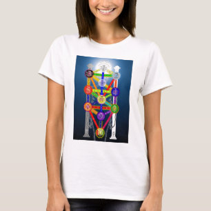 Den Qabalistic livets träd strukturerar diagramme T Shirt