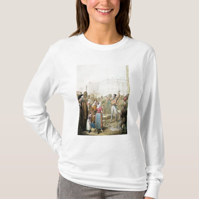 Den Quai d'Ecolen, Paris, 1831 T-shirt (Framsida)