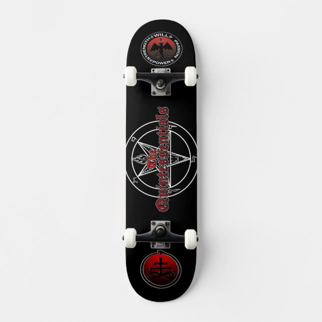 Den Quintessentials logotypskateboarden! Skateboard Bräda 21,5 Cm (Framsida)