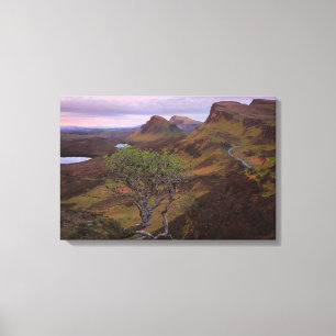 Den Quiraing soluppgången landskap på Skye Canvastryck