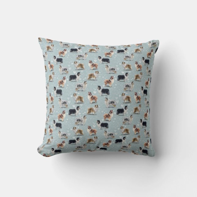 Den råa Collie Cushion Kudde (Framsida)