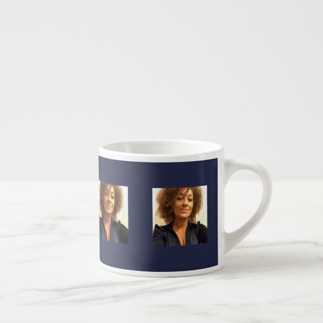 Den Rachel Dolezal muggmarinen belägger med tegel Espressomugg (Höger)