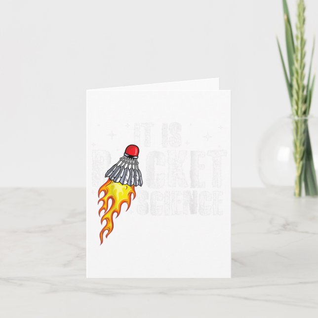 Den racketvetenskapliga grafiken Badminton Player  Kort (Framsida)