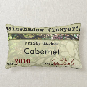 Den RainshadowvingårdCabernet lumbaren kudder Lumbarkudde
