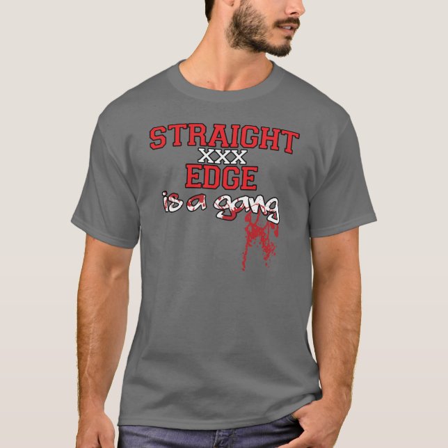 Den raka kanten är en liga t-shirt (Framsida)