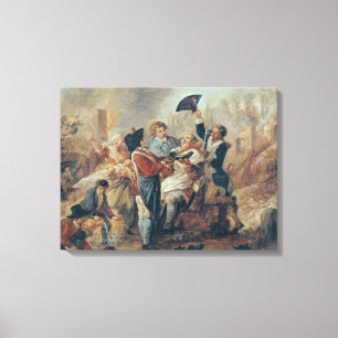 Den raka muggen av Lille, 1793 Canvastryck