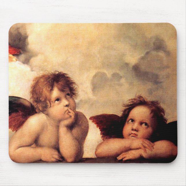 Den Raphael-CherubsSistine Madonna musen vadderar Musmatta (Framsidan)