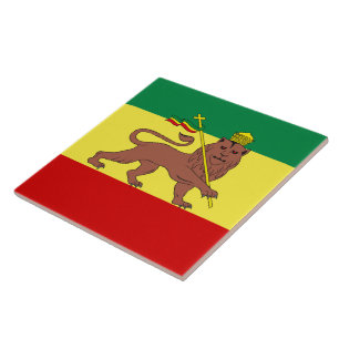 Den Rasta reggaen som är lejon av Judah Trivet, Kakelplatta