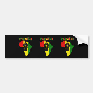 Den Rasta svarten driver näven över afrika Bildekal