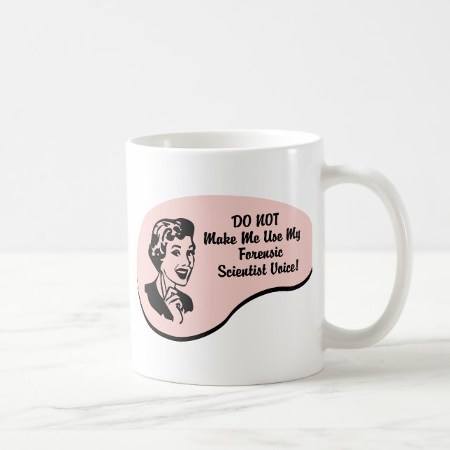 Den rättsmedicinska forskare uttrycker kaffemugg (Höger)