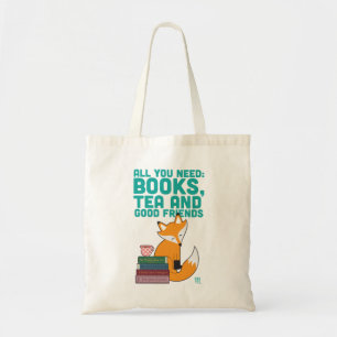 Den räv- och TeaBooks&Friends totot hänger lös Tygkasse