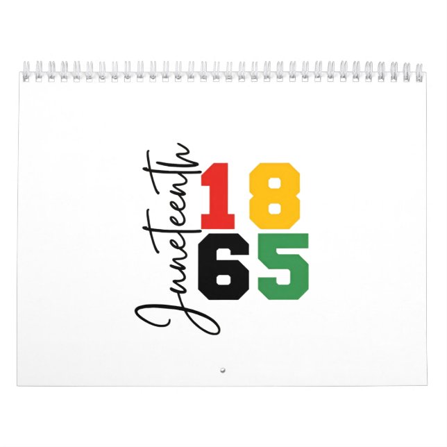 Den reala Independence day 1865 Kalender (Omslag)